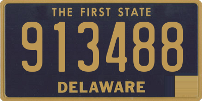 DE license plate 913488