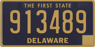 DE license plate 913489