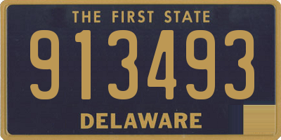 DE license plate 913493