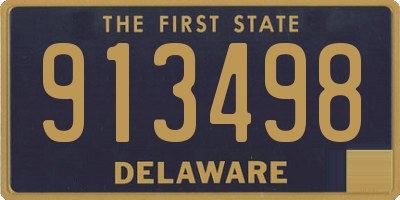 DE license plate 913498