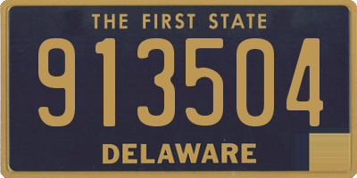 DE license plate 913504