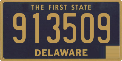 DE license plate 913509