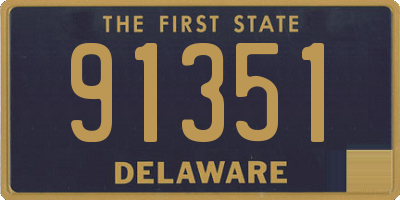 DE license plate 91351