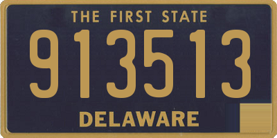 DE license plate 913513