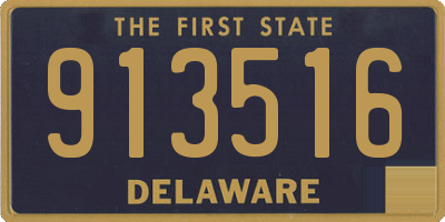 DE license plate 913516