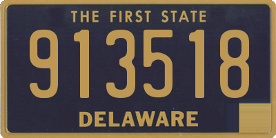 DE license plate 913518