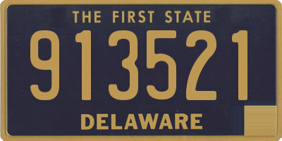DE license plate 913521