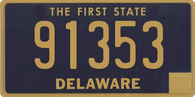 DE license plate 91353