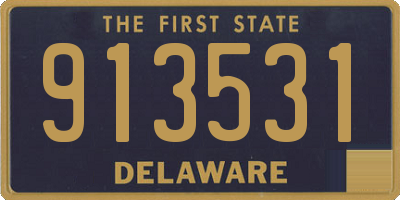 DE license plate 913531
