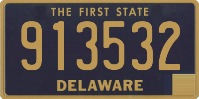 DE license plate 913532