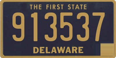 DE license plate 913537