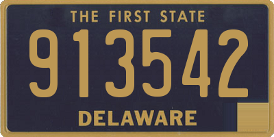 DE license plate 913542