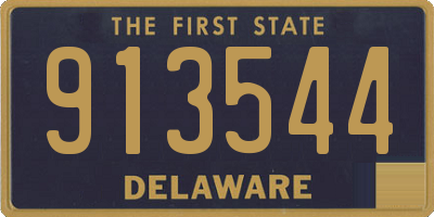 DE license plate 913544