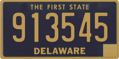 DE license plate 913545