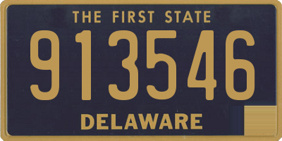 DE license plate 913546