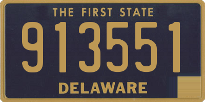 DE license plate 913551