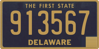 DE license plate 913567