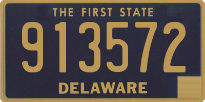 DE license plate 913572