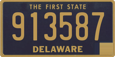 DE license plate 913587
