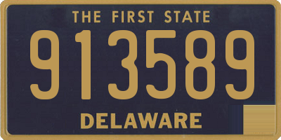 DE license plate 913589