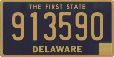 DE license plate 913590