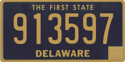 DE license plate 913597