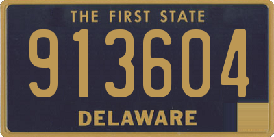 DE license plate 913604