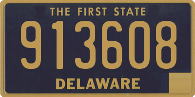 DE license plate 913608