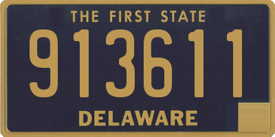 DE license plate 913611