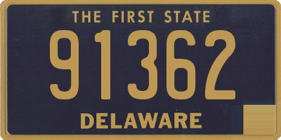 DE license plate 91362