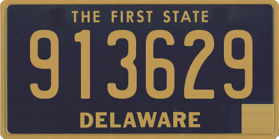 DE license plate 913629