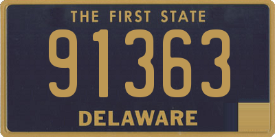 DE license plate 91363