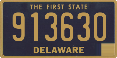 DE license plate 913630