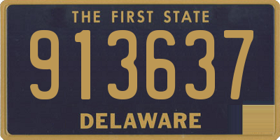 DE license plate 913637