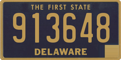 DE license plate 913648