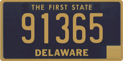 DE license plate 91365