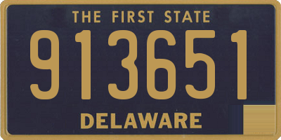 DE license plate 913651