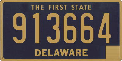 DE license plate 913664