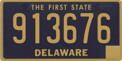 DE license plate 913676