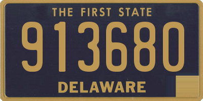 DE license plate 913680