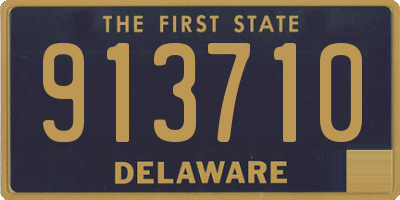 DE license plate 913710