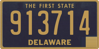 DE license plate 913714