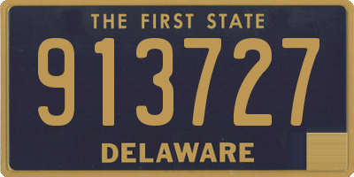 DE license plate 913727