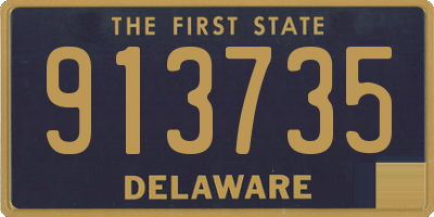 DE license plate 913735