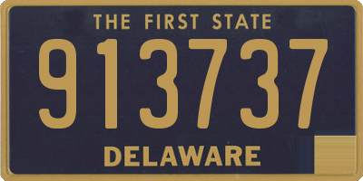 DE license plate 913737