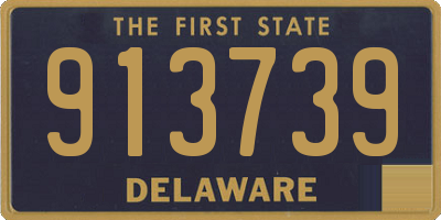 DE license plate 913739