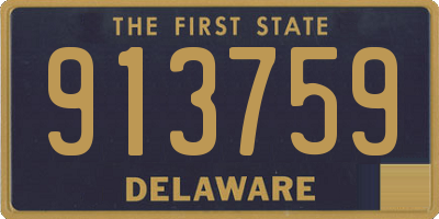 DE license plate 913759