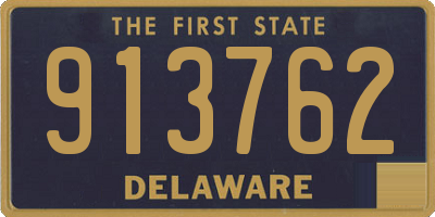 DE license plate 913762