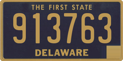 DE license plate 913763