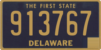 DE license plate 913767